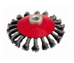 Szczotka doczołowa stożkowa splatana 100/M14  0,50 mm VRAC