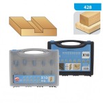 Zestaw frezów trzpieniowych widiowych 10szt.