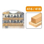 Zestaw frezów trzpieniowych widiowych 12szt. 8mm