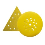 Papier ścierny trójkąt na rzep 290x290 mm Gr. 150 (12 otworów)