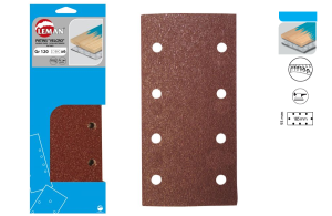 Papier ścierny arkusz na rzep 93x185 Gr. 120-40 (8 otworów) 6 szt.