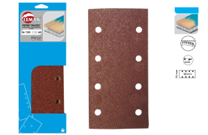 Papier ścierny arkusz na rzep 93x185 Gr. 120-40 (8 otworów) 6 szt.