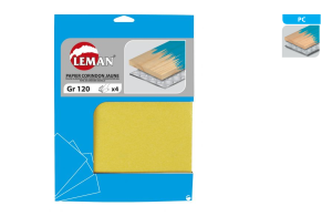 Papier ścierny arkusz 230x280 Gr. 120 żółty 4 szt.