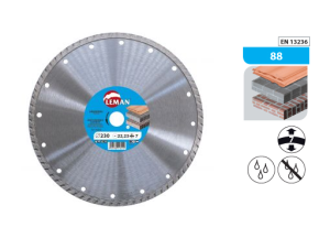 Tarcza diamentowa 230x22,23 wys. 7 terakota/dachówka/cegła