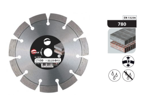 Tarcza diamentowa 140x22,23 beton/granit wys. 12
