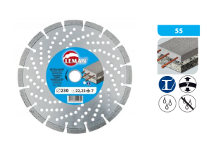 Tarcza diamentowa 230x22,23 wys. 7 beton/stal