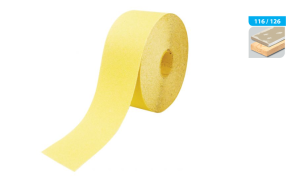 Taśma papier ścierny 115x25 mm Gr. 150 żółty