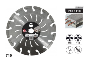 Tarcza diamentowa do betonu 115x22,23 wys. 10