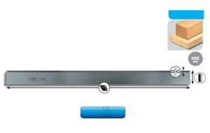 Nóż do strugarki 1000x30x2,5 HSS 18%