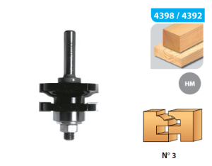 Frez trzpieniowy widiowy 41x25 trzpień 12mm Nr 3