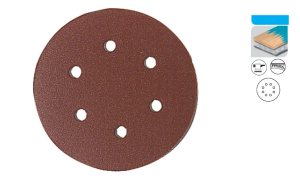 Papier ścierny krążek na rzep 115 mm Gr. 120 (8 otworów)